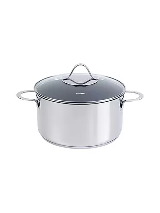 KELOMAT | Fleischtopf 24cm / 5,7l Perfekt Edelstahl Antihaft | 